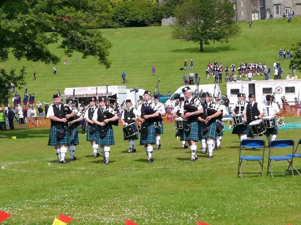 Balloch Highland Games held in front of Balloch Castle