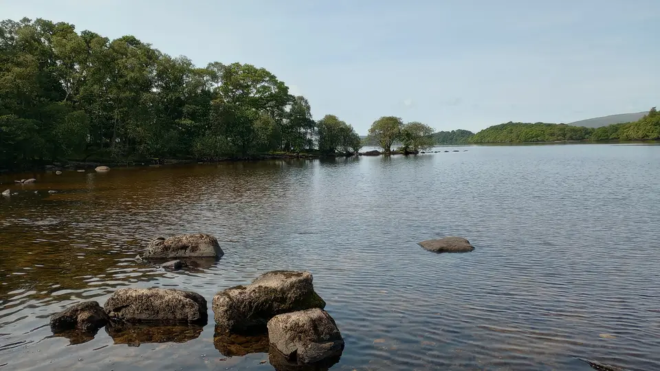 Clairinsh island in the southern part of Loch Lomond
