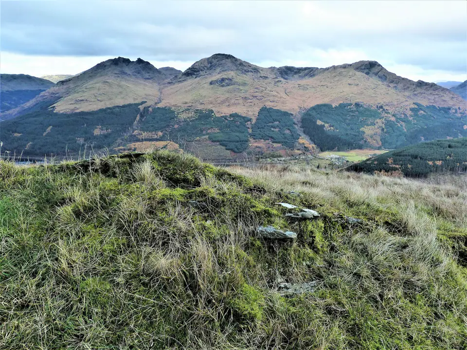 The Arrochar Alps mountain range on the western side of Loch Lomond