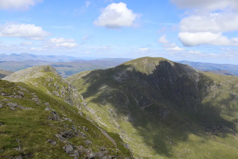 Ben Vorlich seen from the neighbouring ridge of Stuc a' Chroin