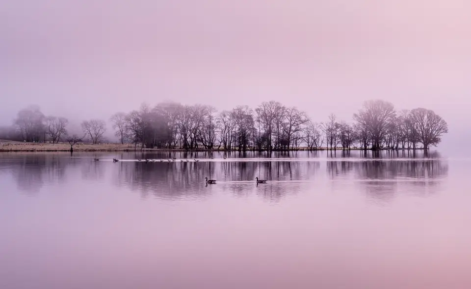 Loch Ard in the Trossachs at sunrise