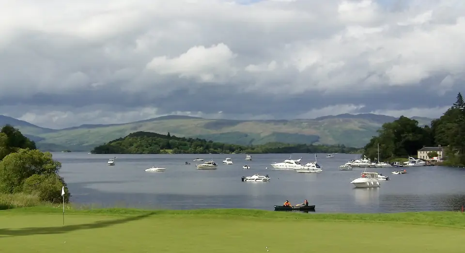 A view across the grounds at Loch Lomond Golf Club