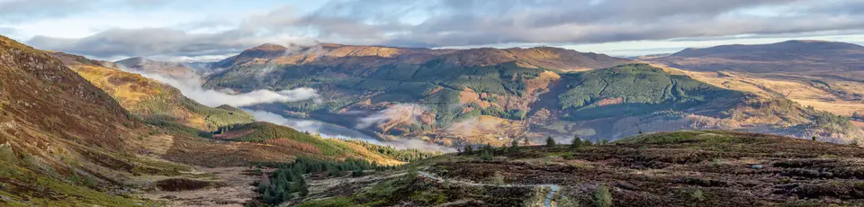 Loch Lubnaig seen from the path up Ben Ledi