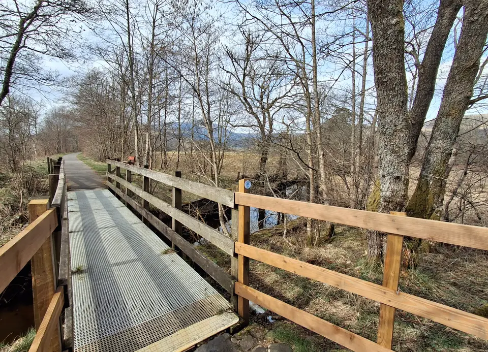 A new footbridge on the Great Trossachs Path